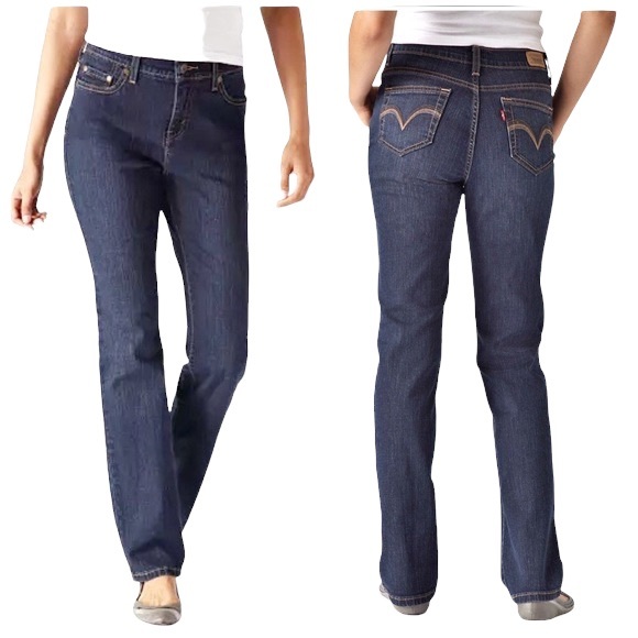 Levi's Denim - Levi's Perfectly Slimming 512 Straight Leg Jeans Short Size 12